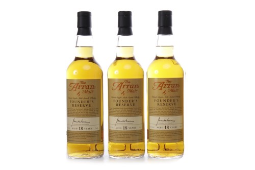 Lot 1150 - THE ARRAN MALT FOUNDER'S RESERVE AGED 18 YEARS...