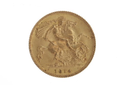Lot 503 - GOLD HALF SOVEREIGN DATED 1914