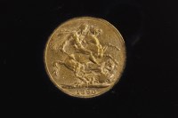 Lot 509 - GOLD SOVEREIGN DATED 1890 in a box, with...