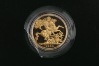 Lot 530 - GOLD PROOF SOVEREIGN DATED 1980 in capsule, in...