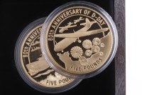 Lot 560 - TWO 60TH ANNIVERSARY OF D-DAY GOLD PROOF FIVE...
