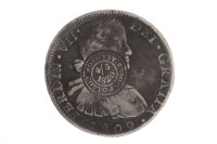 Lot 571 - SILVER MEXICAN EIGHT REALES COIN DATED 1809...