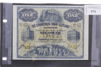 Lot 574 - THE COMMERCIAL BANK OF SCOTLAND LIMITED £1 ONE...