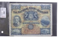 Lot 585 - THE NATIONAL BANK OF SCOTLAND £1 ONE POUND...