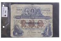 Lot 586 - THE ROYAL BANK OF SCOTLAND £1 ONE POUND NOTE...
