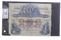 Lot 589 - THE ROYAL BANK OF SCOTLAND £1 ONE POUND NOTE...