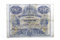Lot 597 - THE COMMERCIAL BANK OF SCOTLAND £1 ONE POUND...