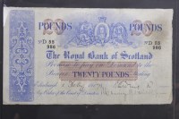 Lot 603 - THE ROYAL BANK OF SCOTLAND £20 TWENTY POUND...