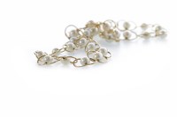 Lot 208 - PEARL SET NECKLET formed by white pearls set...