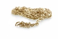 Lot 243 - CHAIN NECKLACE 45cm long, marked 375 to the...