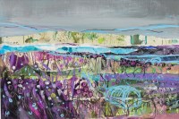 Lot 198 - MAY BYRNE, WILD MACHAIR mixed media on board,...