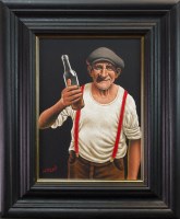 Lot 205 - GRAHAM H D MCKEAN, HERE'S TO YOU oil on canvas,...
