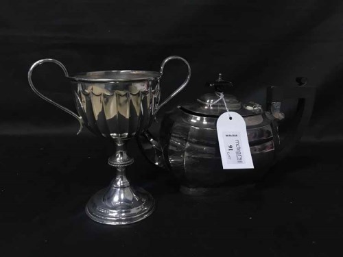 Lot 91 - LOT OF SILVER PLATE including a tea service,...