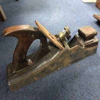 Lot 131 - ANTIQUE MAHOGANY AND STEEL FACED CARPENTERS...