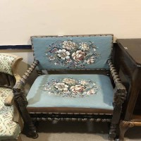 Lot 150 - TWO NEEDLEWORK CHAIRS