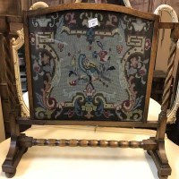 Lot 153 - EMBROIDERED FIRE SCREEN