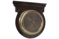 Lot 172 - VICTORIAN WALL HANGING ANEROID BAROMETER by...