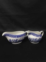 Lot 210 - GROUP OF DELFT STYLE DINNER AND TEA WARE