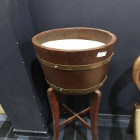 Lot 311 - COPPERED JARDINIERE STAND