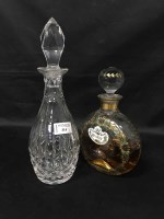 Lot 314 - FOUR GLASS DECANTERS