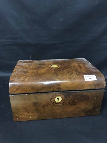 Lot 315 - TWO VICTORIAN WORK BOXES