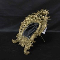 Lot 347 - GILDED METAL DOUBLE PICTURE FRAME in the...