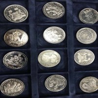 Lot 375 - GROUP OF 36 CROWN-SIZED COINS