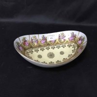 Lot 434 - CONTINENTAL CERAMIC BOWL AND A TWIN HANDLED...