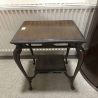 Lot 560 - CHINESE PADOUK WOOD SQUARE TABLE