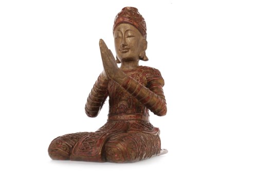 Lot 1026 - LATE 19TH/EARLY 20TH CENTURY TIBETAN CARVED...