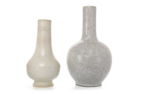 Lot 1035 - TWO 20TH CENTURY CHINESE CRACKLE WARE VASES...