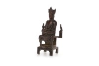 Lot 1040 - 20TH CENTURY CHINESE METAL WARE BUDDHA...