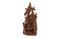 Lot 1047 - 20TH CENTURY CHINESE BOXWOOD CARVING deeply...