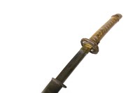 Lot 1089 - EARLY 20TH CENTURY JAPANESE SWORD with painted...