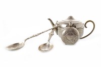 Lot 813 - TWO EARLY 20TH CENTURY SILVER ANOINTING SPOONS...