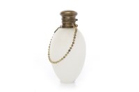 Lot 1201 - VICTORIAN FROSTED GLASS PERFUME BOTTLE of...