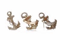Lot 512 - THREE SILVER SWEETHEART BROOCHES each in the...