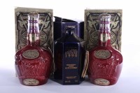 Lot 1489 - CHIVAS ROYAL SALUTE 21 YEAR OLD RED FLAGON...