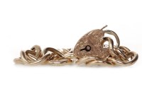Lot 730 - LATE VICTORIAN LINK BRACELET formed by rounded...