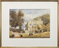 Lot 58 - BRITISH SCHOOL. ARCHERY ON A COUNTRY HOUSE...