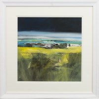 Lot 197 - MAY BYRNE, SUMMER MACHAIR mixed media on board,...