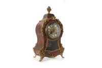 Lot 1404 - 19TH CENTURY BOULLE MANTLE CLOCK the movement...