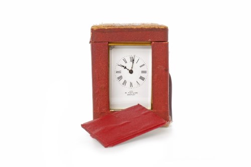 Lot 1432 - CARRIAGE CLOCK BY R. TAYLOR OF BROMLEY the...