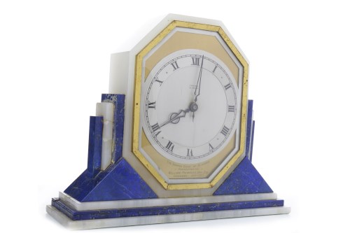 Lot 1433 - ART DECO MANTEL CLOCK the movement by Smith's...