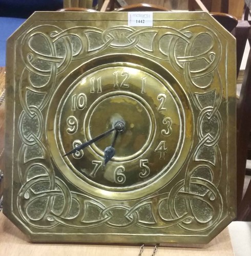 Lot 1442 - GLASGOW SCHOOL ARTS & CRAFTS BRASS 'WAG-AT-THE-...