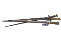 Lot 1606 - TWO 19TH CENTURY FRENCH BAYONETS one 1816...