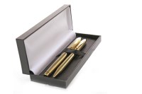 Lot 1632 - CROSS FOUNTAIN AND BALLPOINT PEN SET fluted,...
