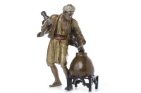 Lot 1638 - IN THE MANNER OF BERGMAN - COLD PAINTED BRONZE...