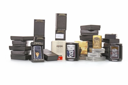 Lot 1670 - COLLECTION OF ZIPPO LIGHTERS including designs...