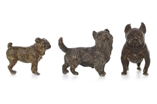 Lot 1681 - AUSTRIAN BRONZE OF A FRENCH BULLDOG stamped...